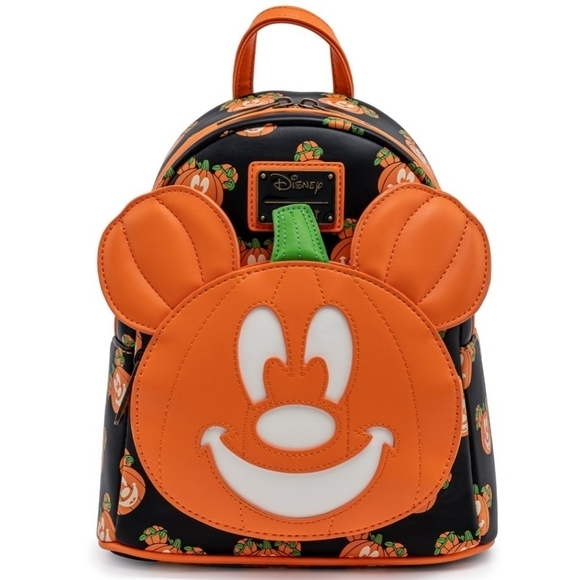 Loungefly Disney Mickey-O-Lantern Glow in the Dark Backpack - Picture 13 of 13